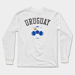 Uruguay Soccer Team Heritage Flag Long Sleeve T-Shirt